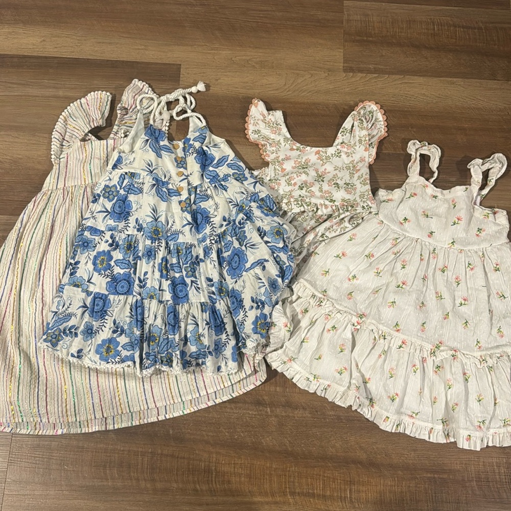 4t bundle of summer dresses.